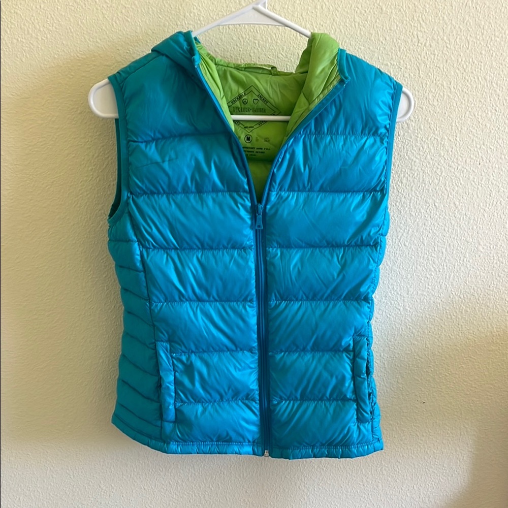 Women's Blue Puffer Vest